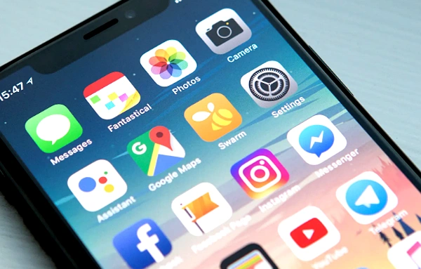 Icône d'application sur smartphone